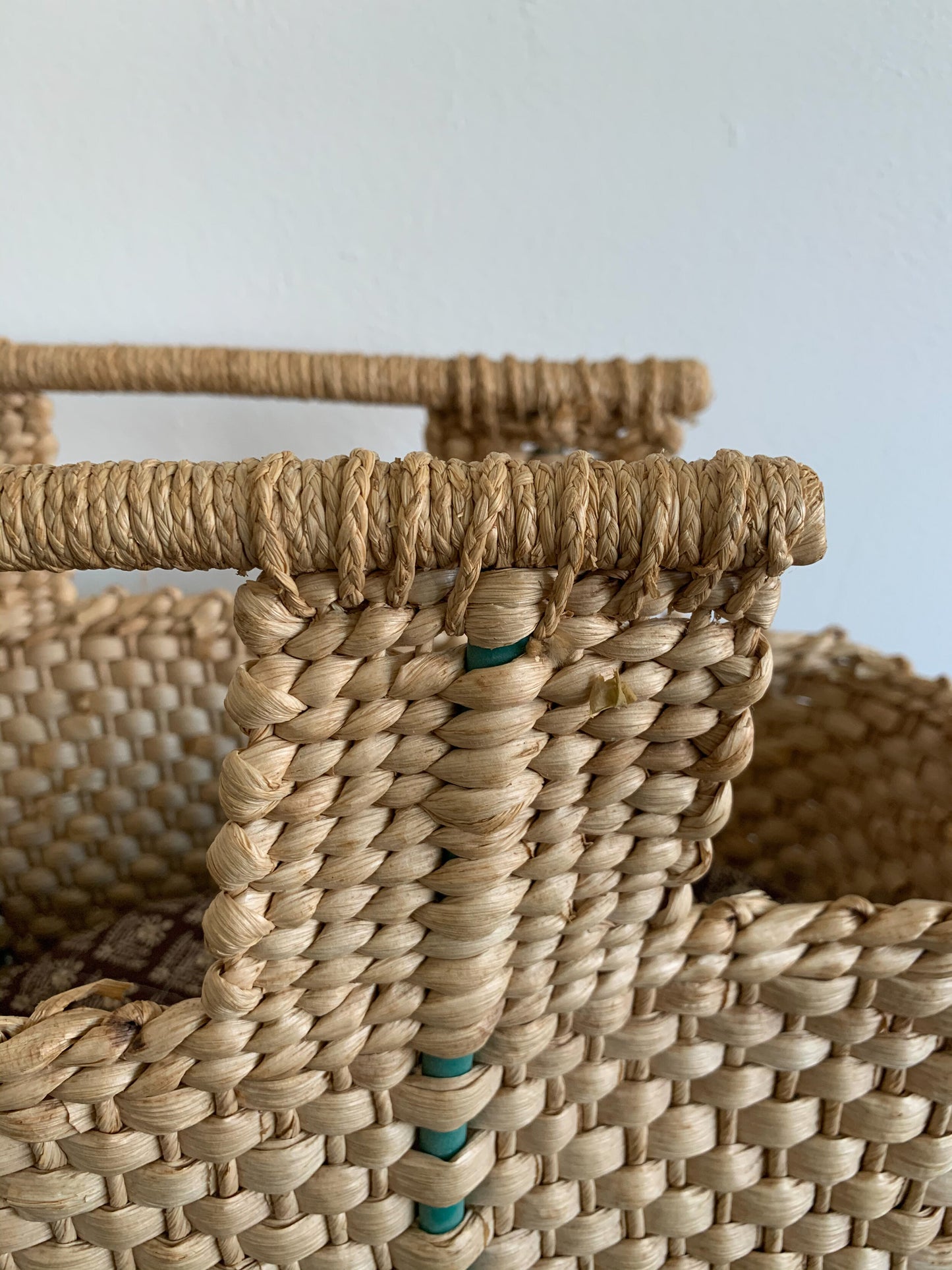 Vintage Large Raffia Bag