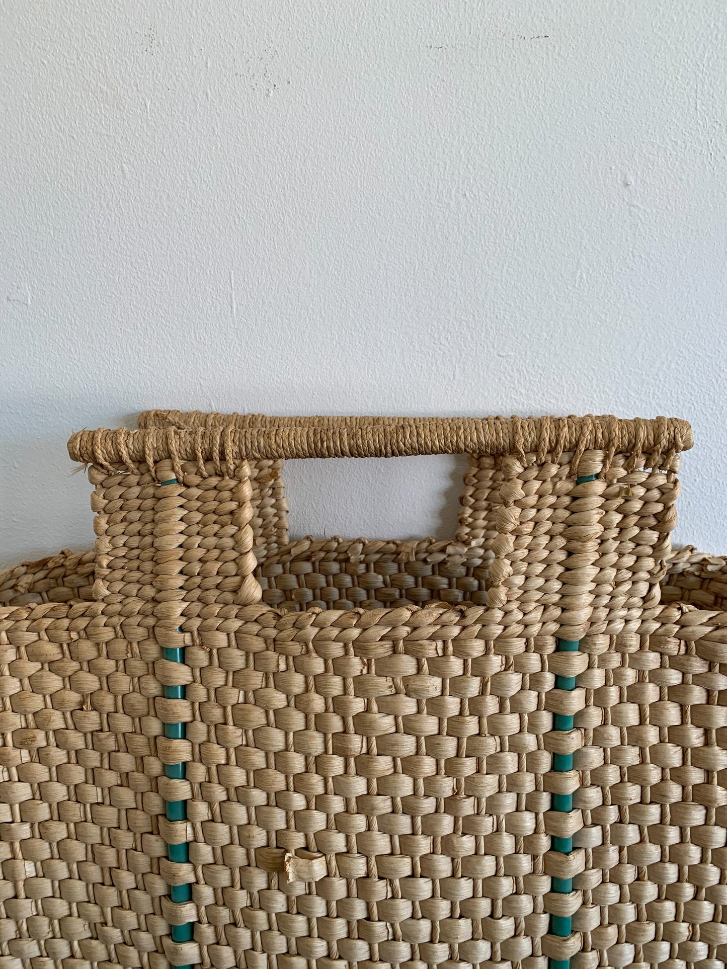 Vintage Large Raffia Bag