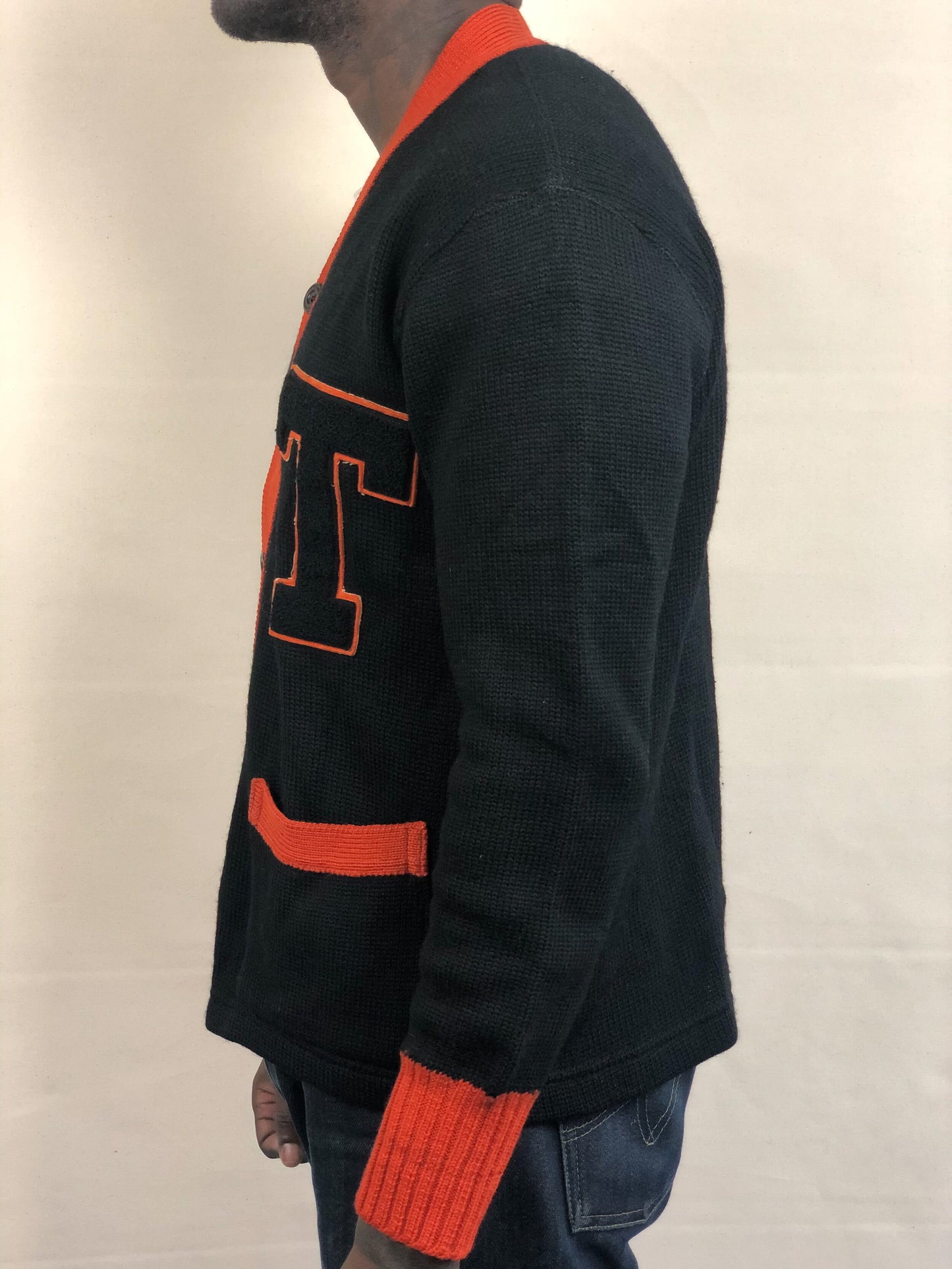 VINTAGE 1950s LETTERMAN SWEATER CARDIGAN