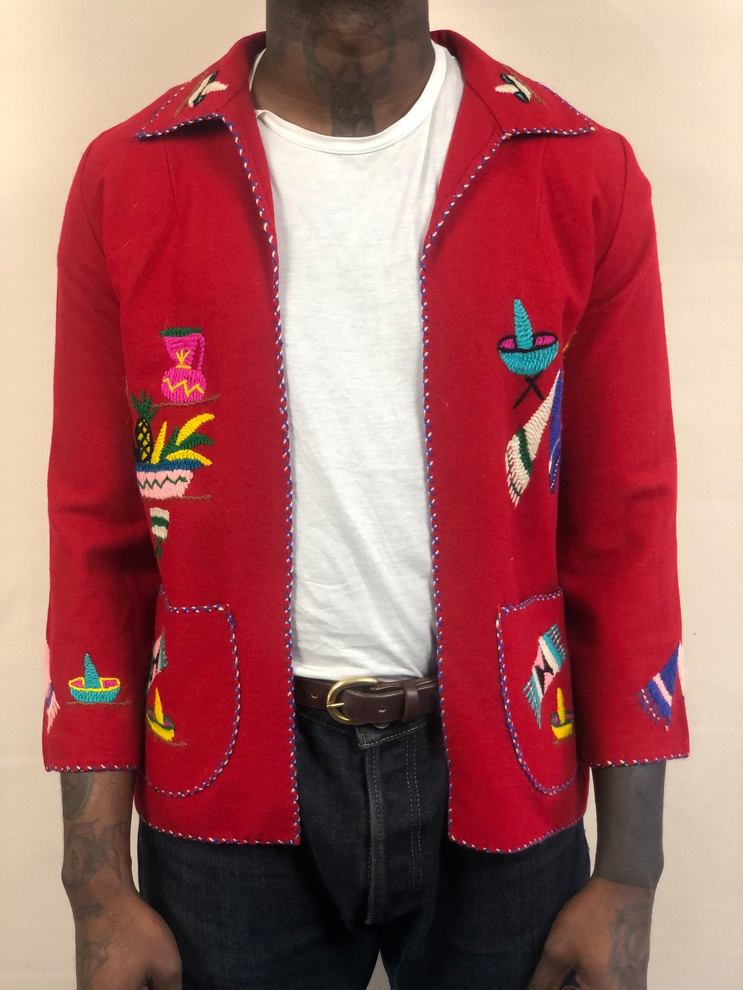 VINTAGE 1950s MEXICAN EMBROIDERED JACKET
