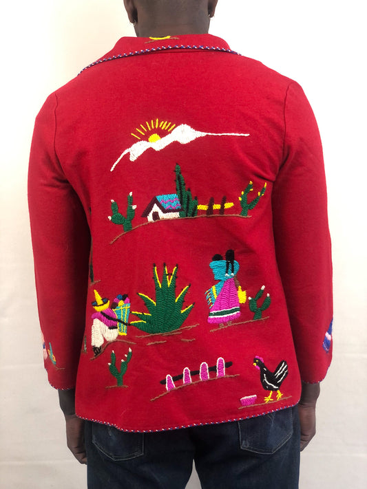 VINTAGE 1950s MEXICAN EMBROIDERED JACKET