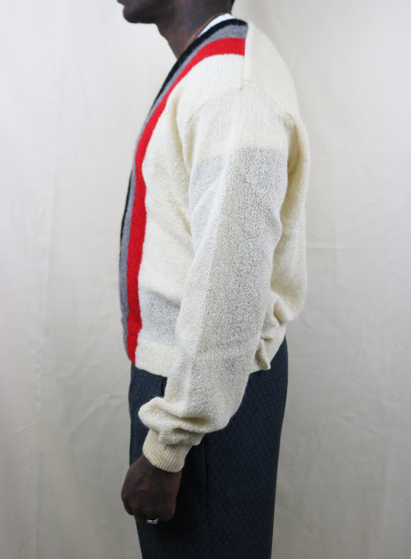 1960s 70S deep V Neck Sweater