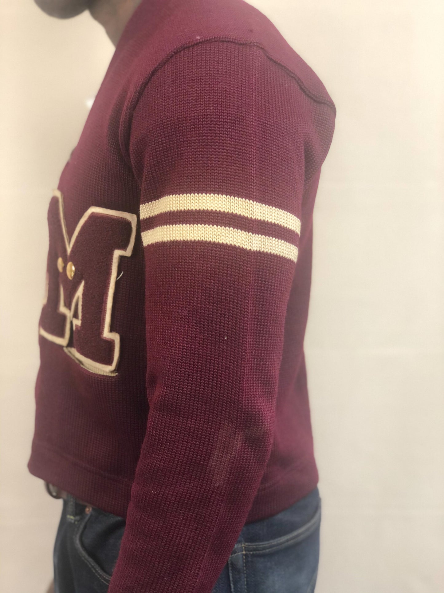 VINTAGE 1940s LETTERMAN CARDIGAN