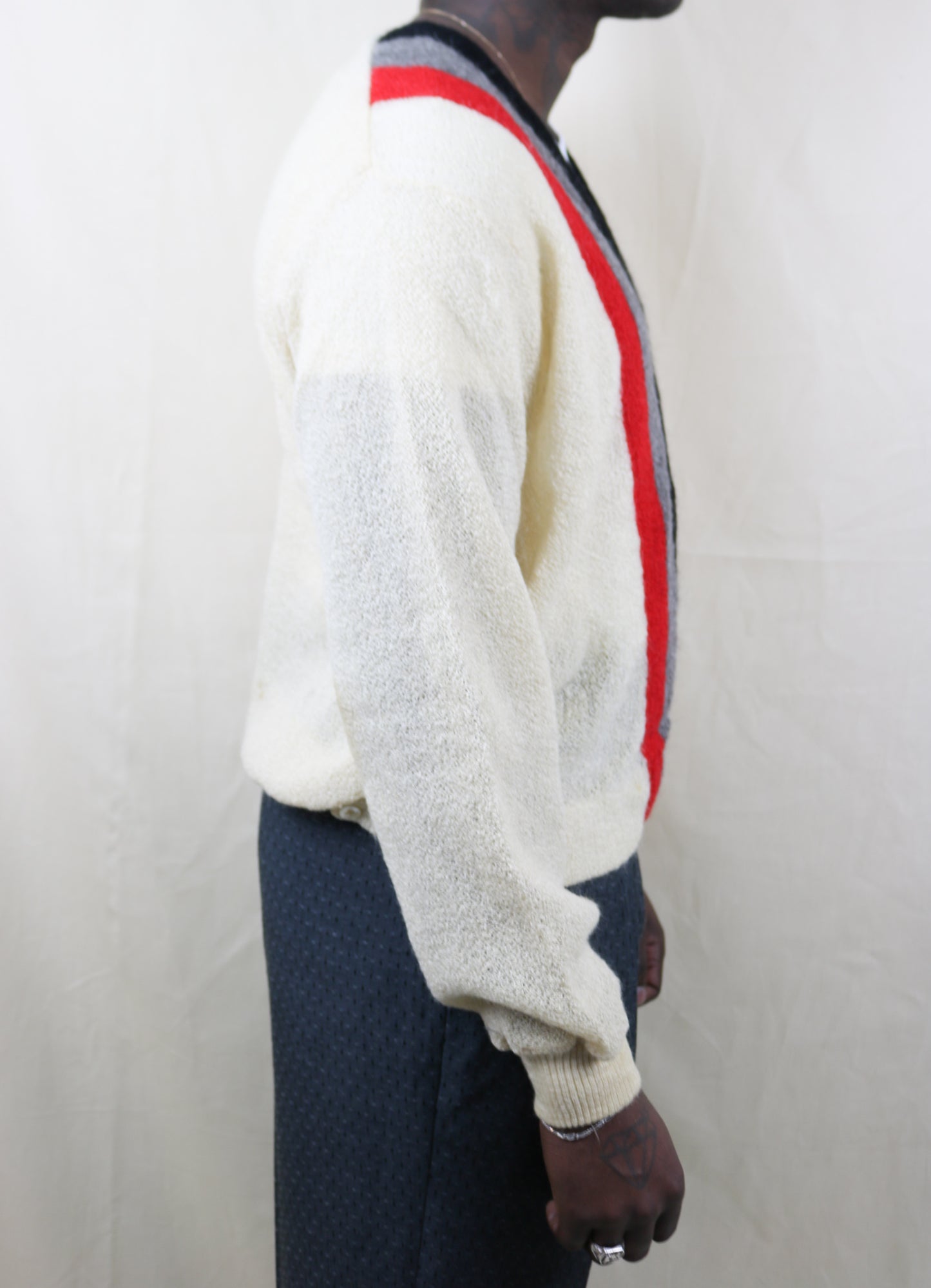 1960s 70S deep V Neck Sweater