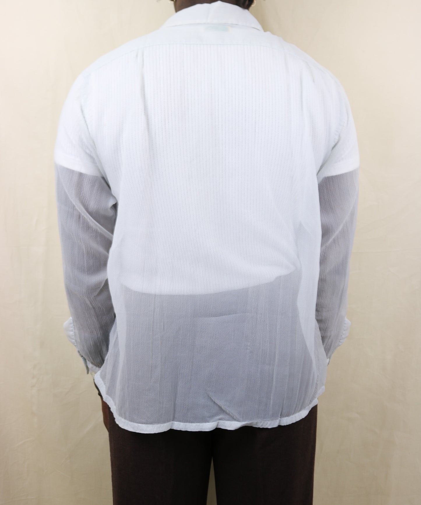 Vintage 1950s Sheer nylon shirt