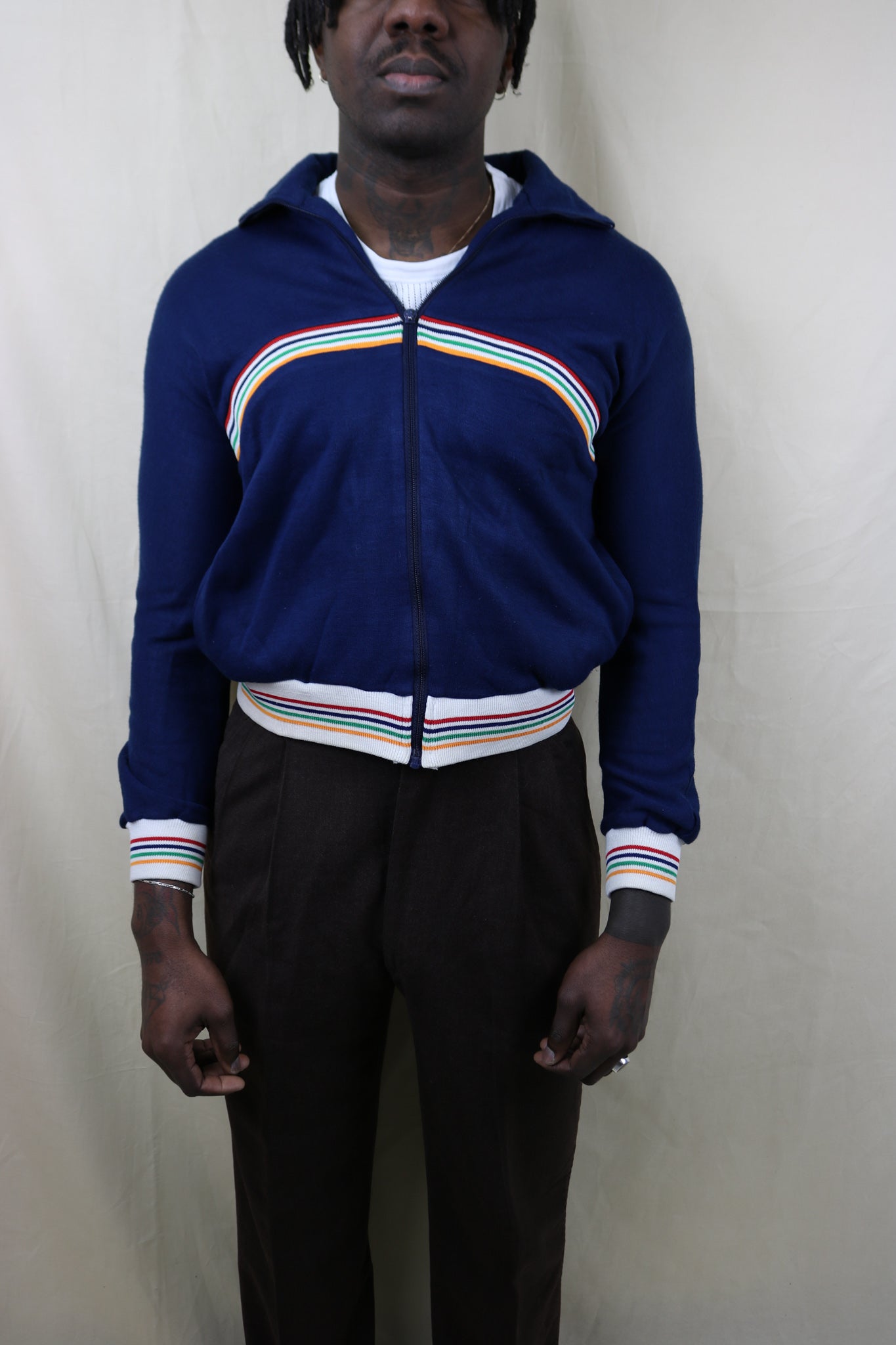 1960s Full zip sweater