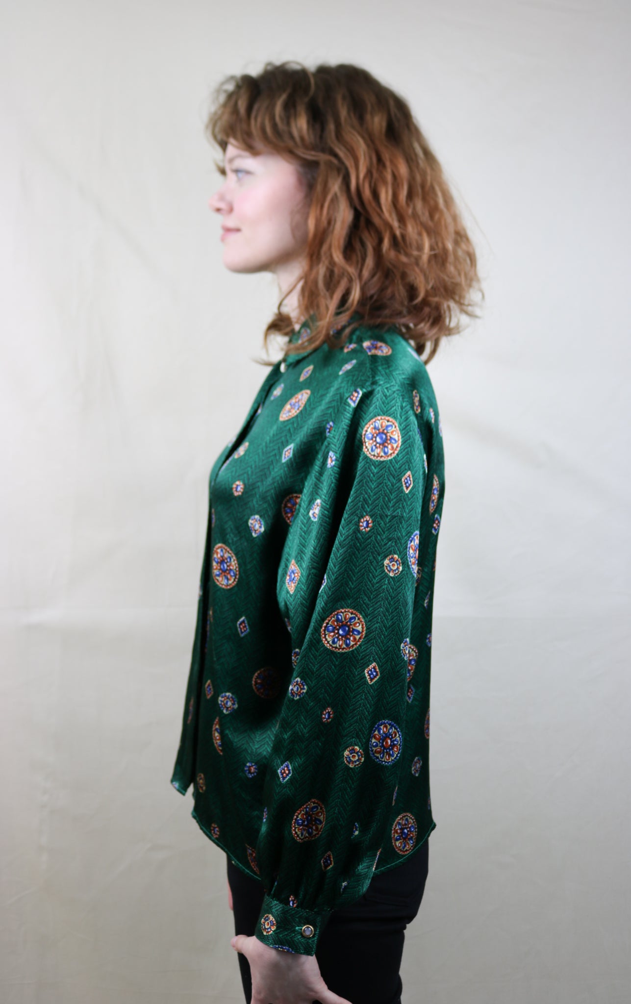 Vintage Printed Aquascutum Blouse Shirt