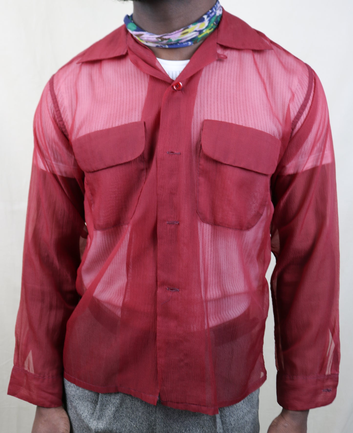 Vintage 1950s Swagger Seersucker Shirt