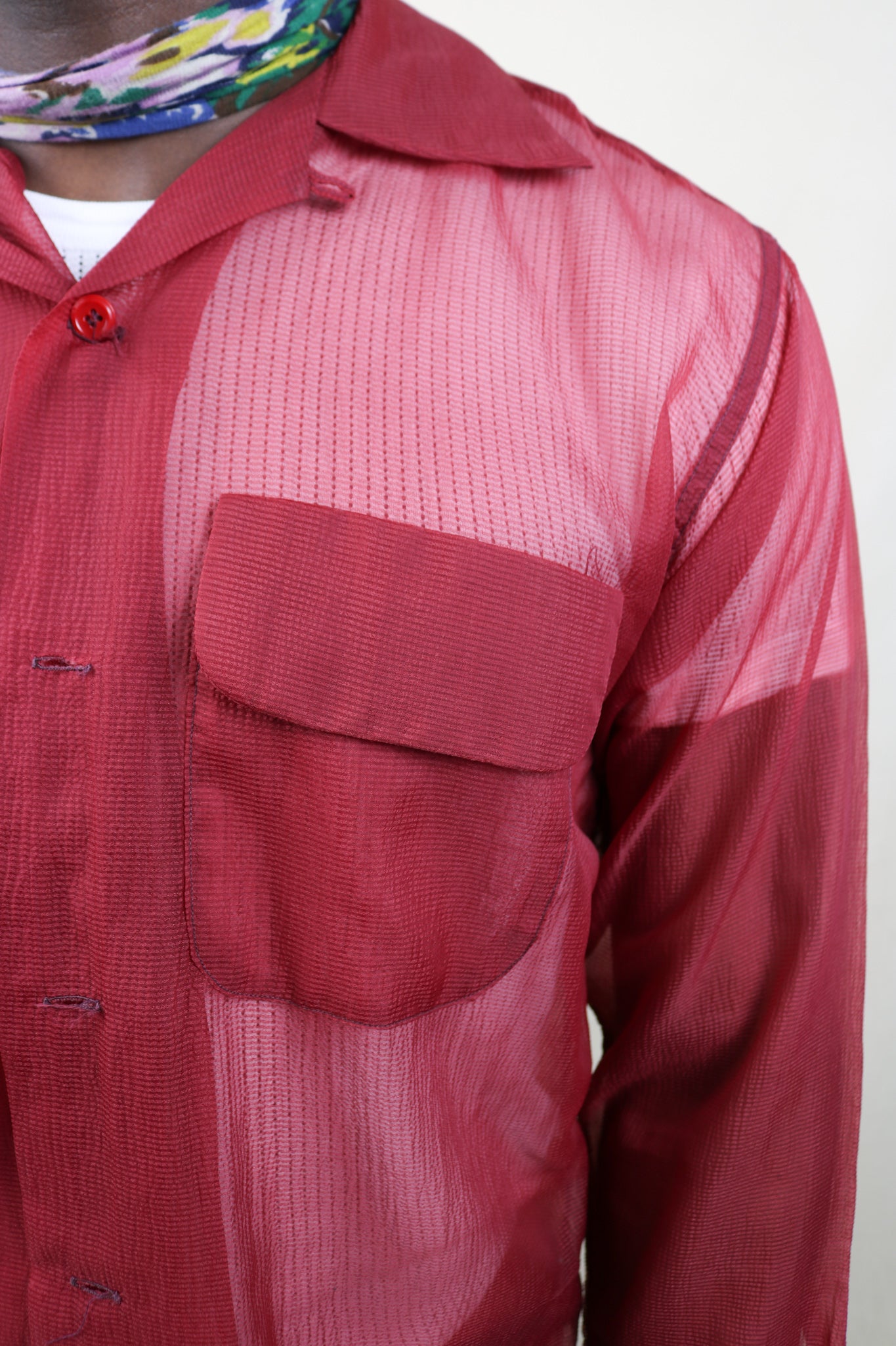 Vintage 1950s Swagger Seersucker Shirt