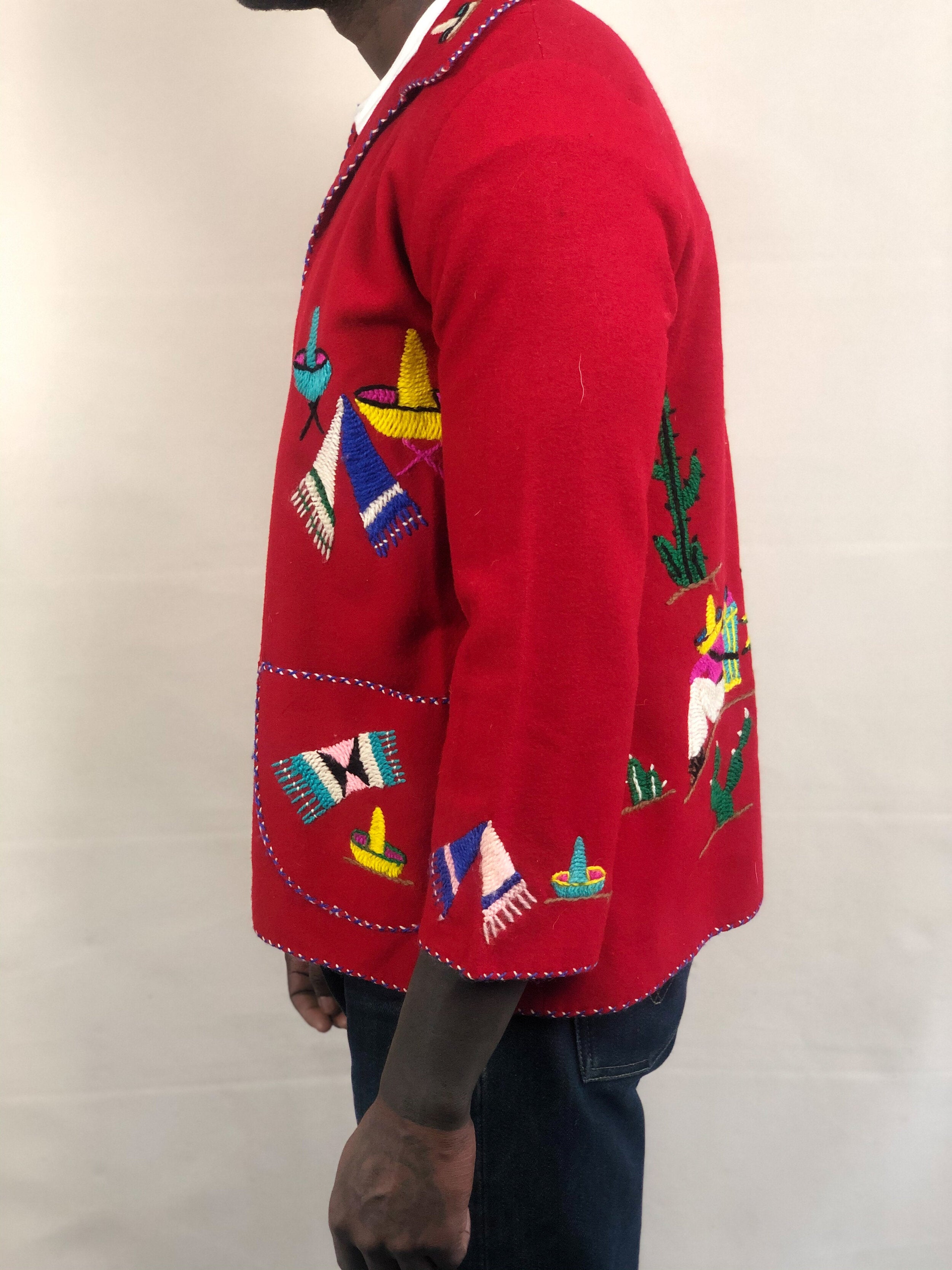 Mexican deals embroidered jacket