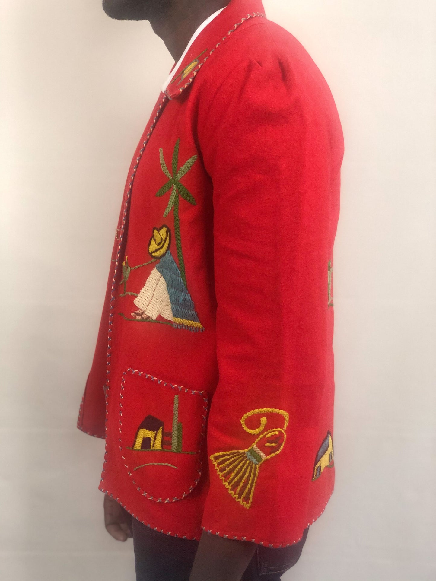 VINTAGE 1950s MEXICAN EMBROIDERED JACKET