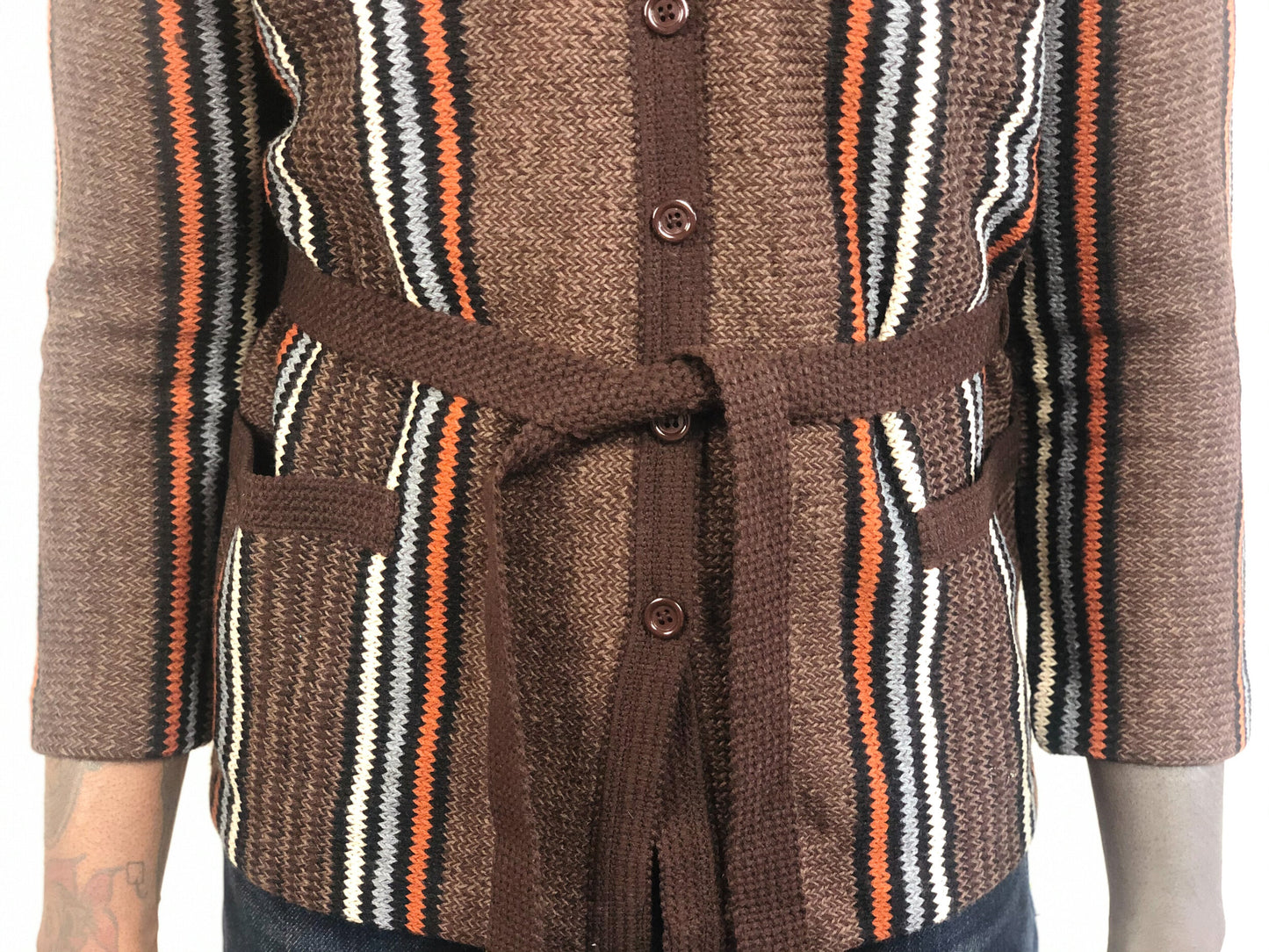 VINTAGE 1960s GRANDAD CARDIGAN