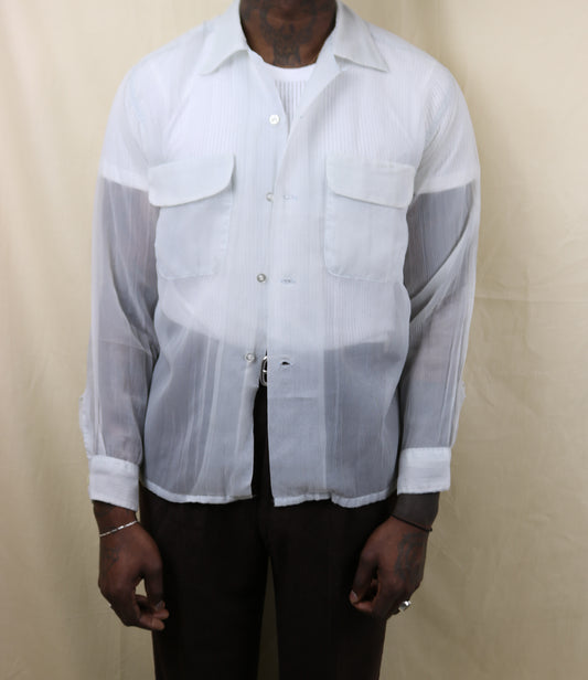 Vintage 1950s Sheer nylon shirt