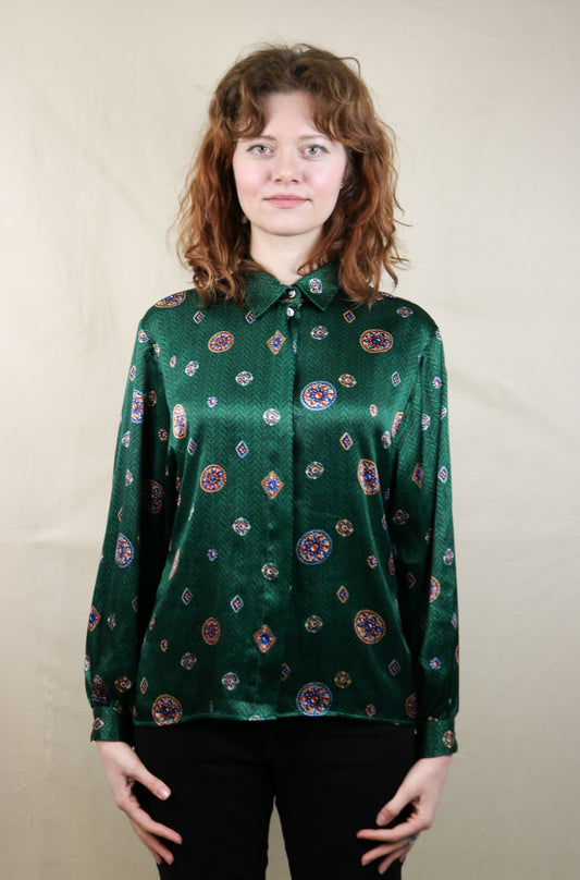 Vintage Printed Aquascutum Blouse Shirt