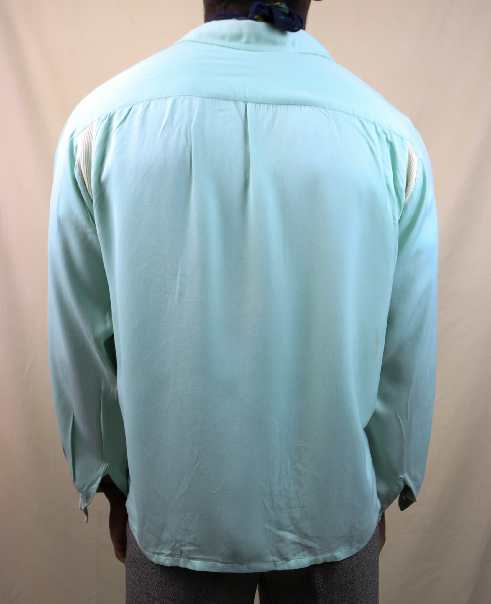 Vintage 1940s 50s Gab/Rayon Shirt